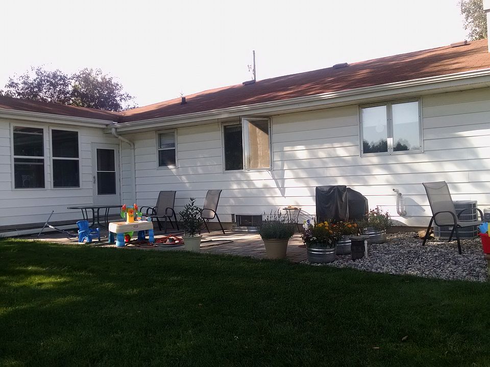 Stone patio and rock garden