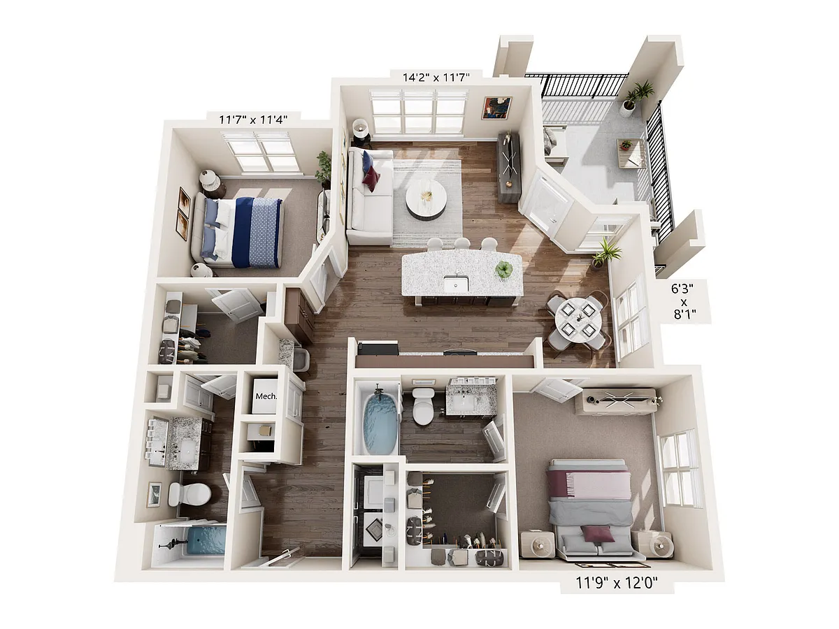 Floor plan B3