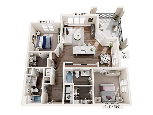 Floor plan B3