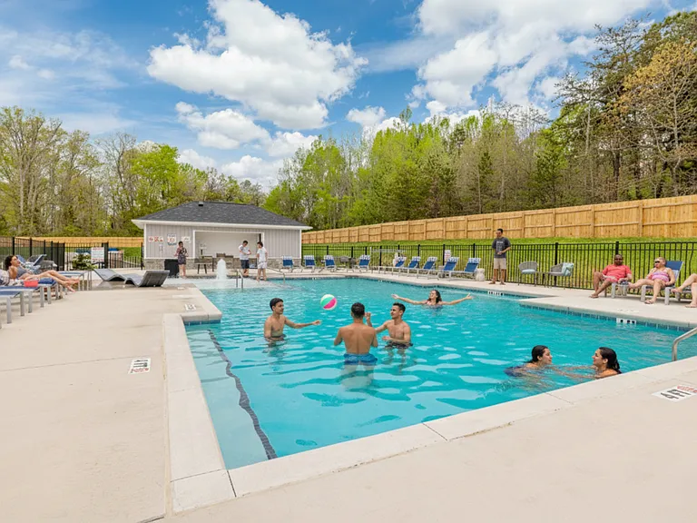 Saltwater Pool With Sundeck And Grilling at Legacy at Baldwin Ridge in Burlington, NC