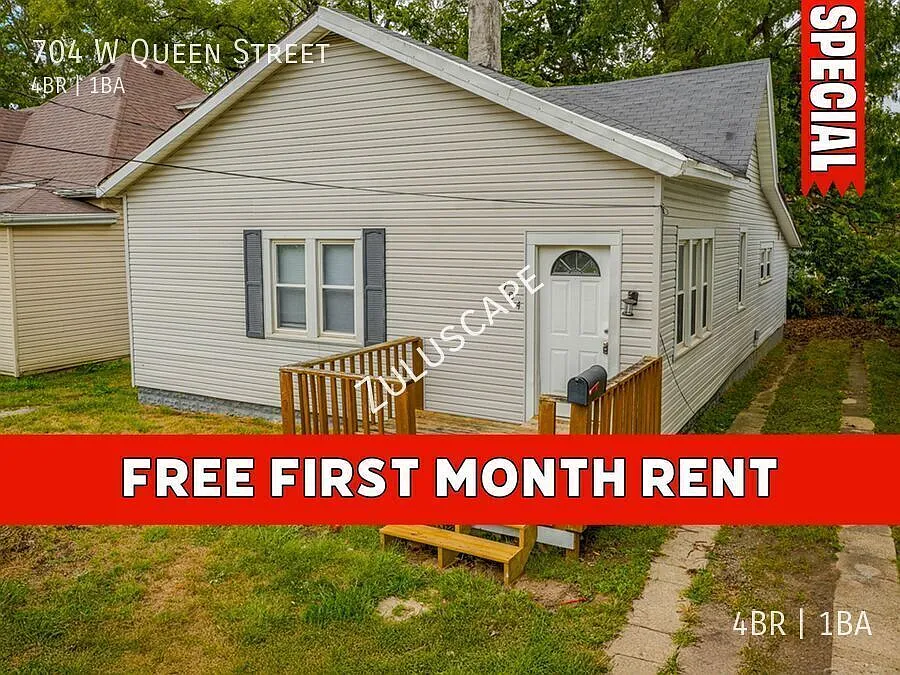 Free 1st Month Rent!.....704 W. Queen / Affordable 4 bedroom in Muncie Indiana — Photo 1