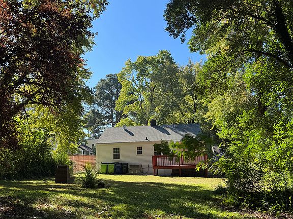 Giant, flat and private backyard...fenced in!