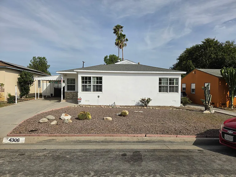 Front door with desert landscape