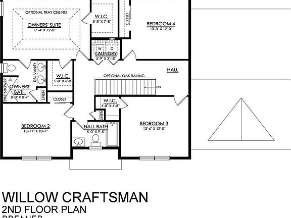 Willow Craftsman Premier Series - 2nd Floor