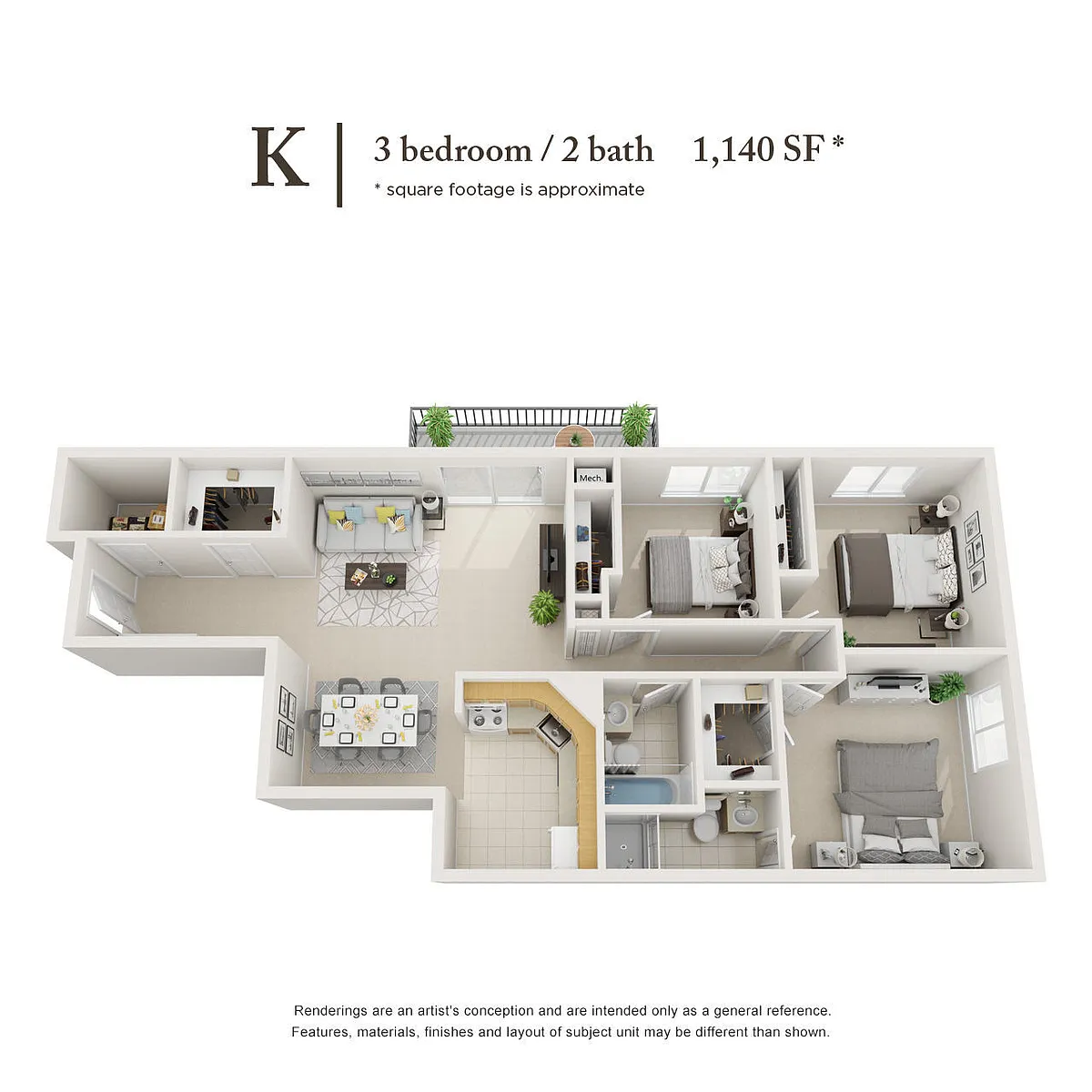 Floor plan K