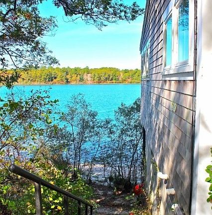 Steps to Private Beach on Recreation Lake