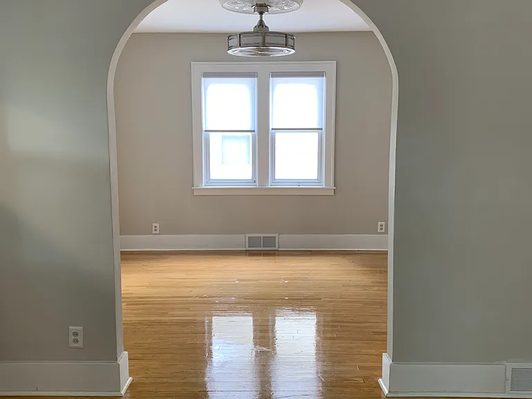 View from living room looking at entrance to dinning room