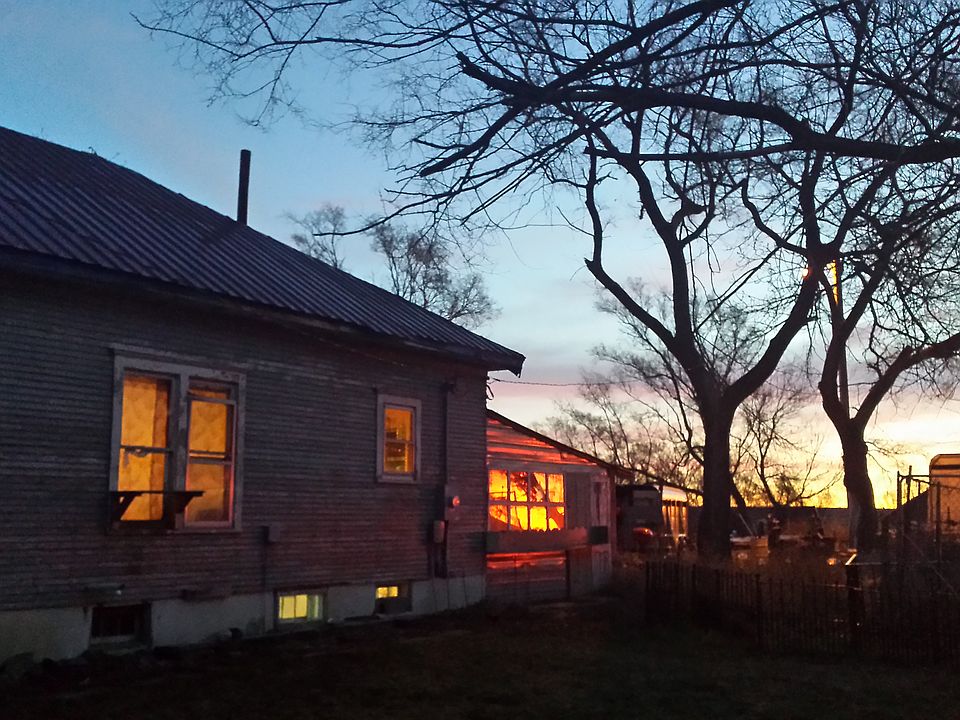 south side of house sunset