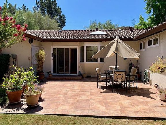 Large backyard patio