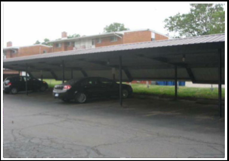 Covered parking spot