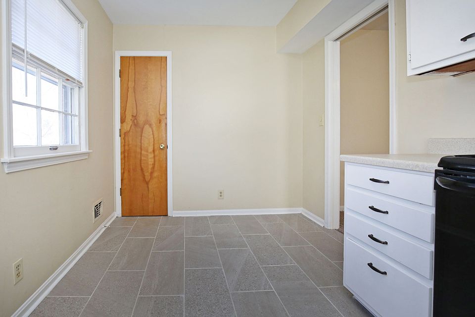 Eat-in kitchen with large pantry