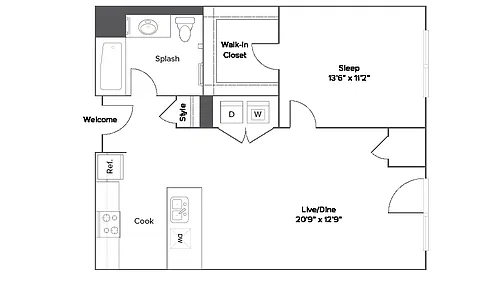 Floor plan A8