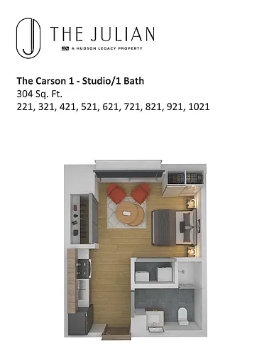Floor plan The Carson