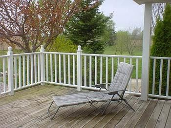 Deck off dining room.