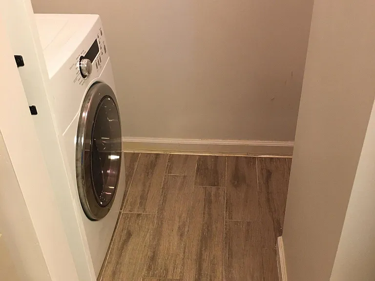 Dryer in laundry room off the kitchen