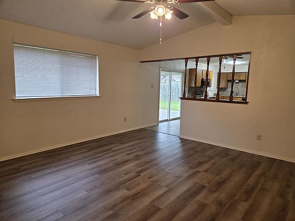 Living room. View towards kitchen