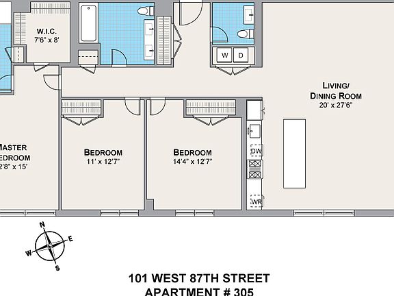 2nd image of 101 W 87th St APT 305