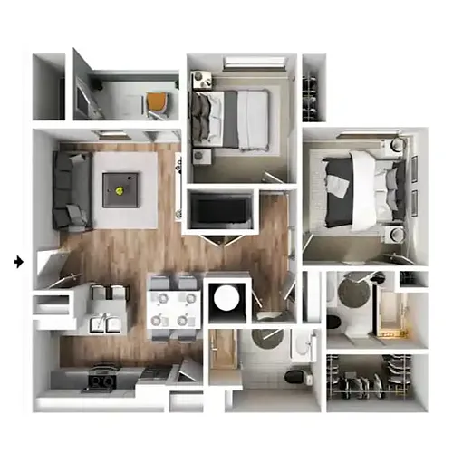 Floor plan 2 X 2