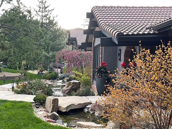 Entry over water feature