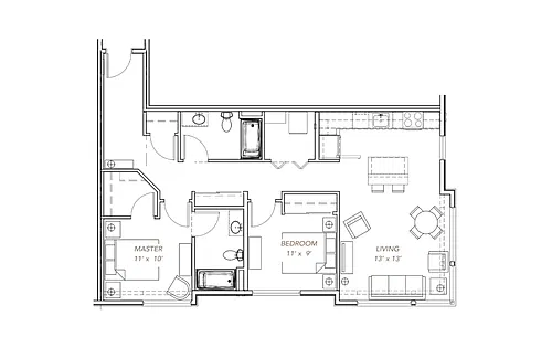 Floor plan GLV - 2x2 - C5