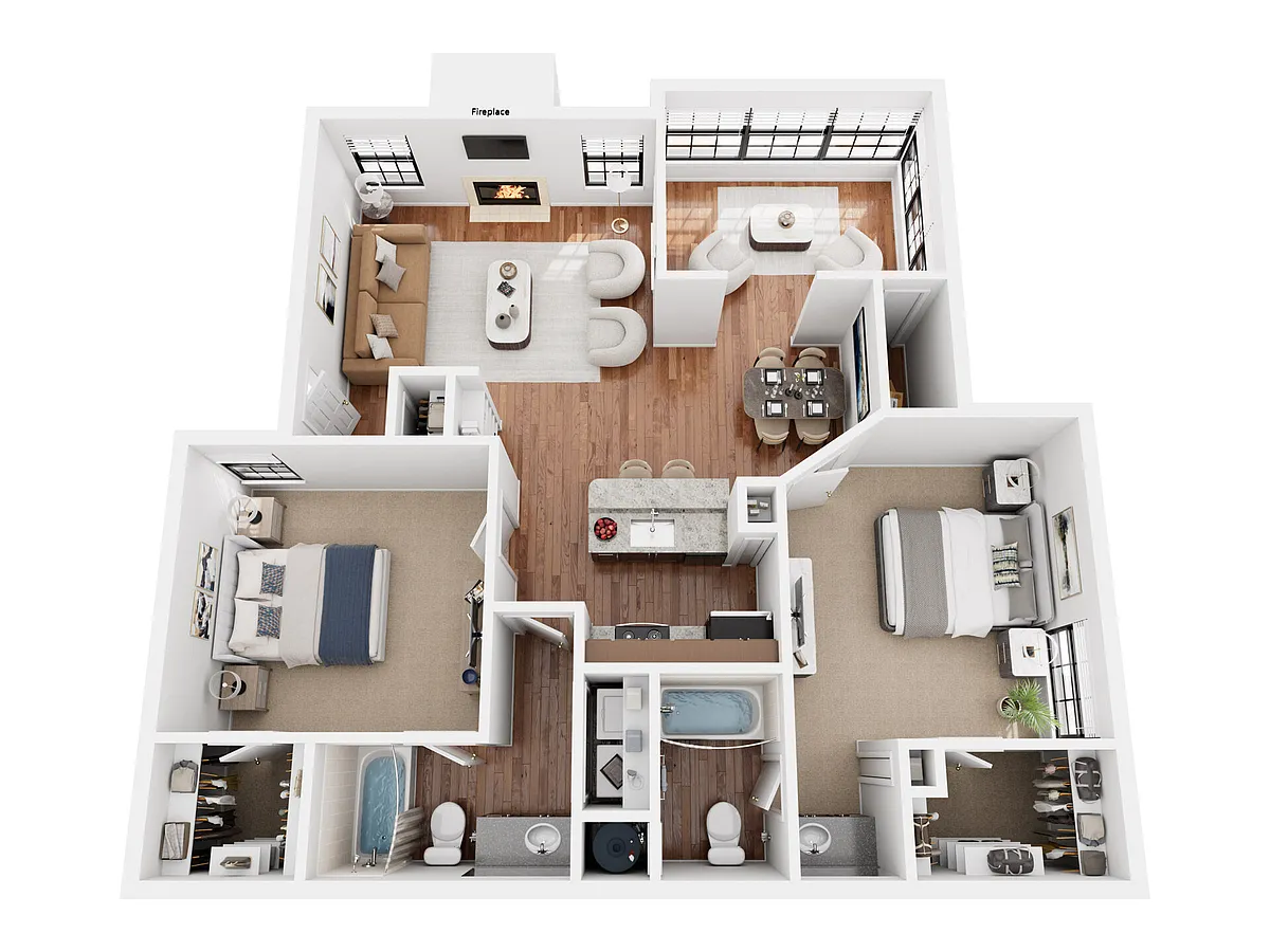 Floor plan Breckenridge with Sunroom