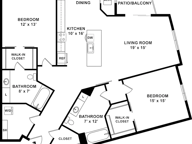 B5 Floor plan W Dimensions B5 Floor plan W Dimensions