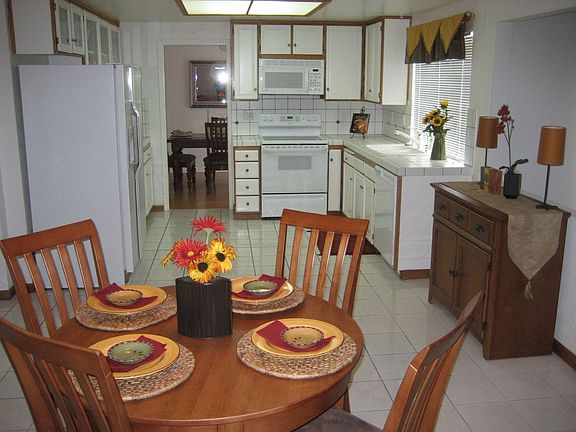 DINING AREA AND KITCHEN