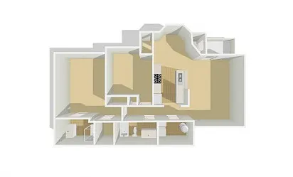 Floor plan The Delano Furnished