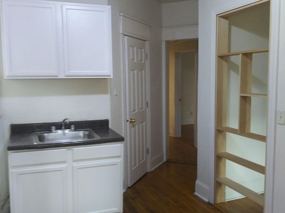 Kitchen and hallway.