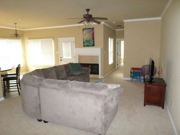 Open living spaces (not furnished)