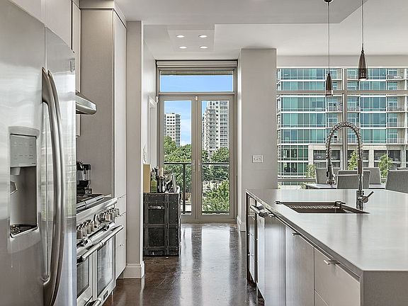 Sleek stainless appliances