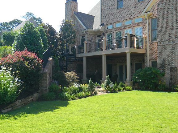 Back deck and garden