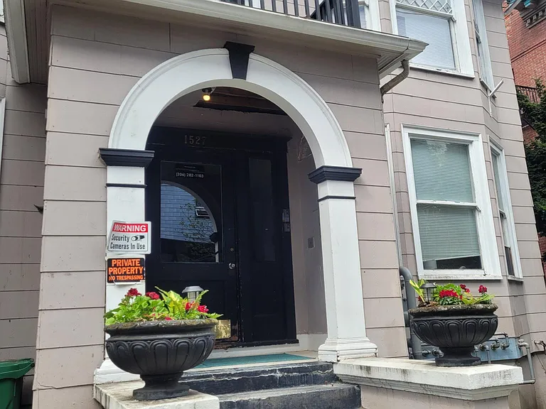 front of building