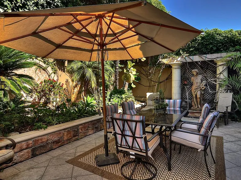 Resort Like grounds dining area