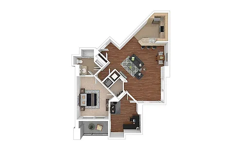 Floor plan A14 - Renovated