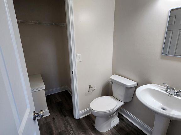 Half bath on main level.