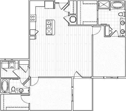 .Two-Bedroom Apartment C5 Floor Plan .Two-Bedroom Apartment C5 Floor Plan