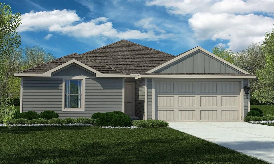 Front Elevation-D.R. Horton''s Bellvue floor plan elevation-W-All Home and community information, including pricing, included features, terms, availability and amenities, are subject to change at any time without notice or obligation. All Drawings, pictures, photographs, video, square footages, floor plans, elevations, features, colors and sizes are approximate for illustration purposes only and will vary from the homes as built.