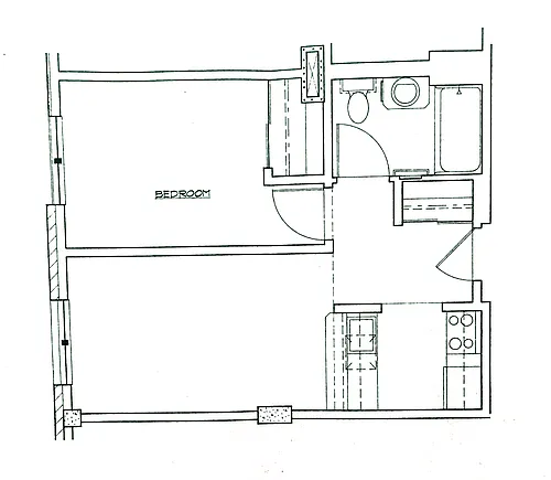 Floor plan 1 Bedroom