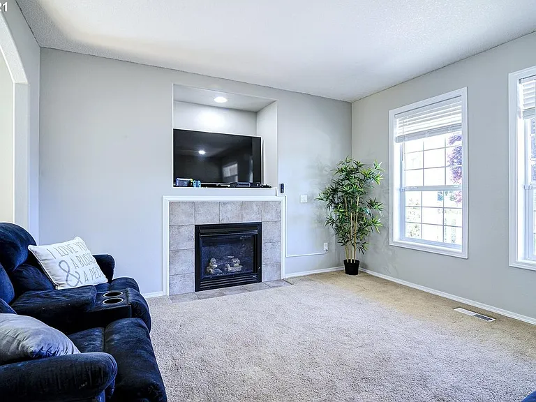 Living room at entrance to home.