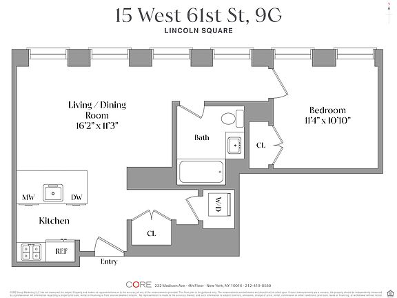 2nd image of 15 W 61st St #9G