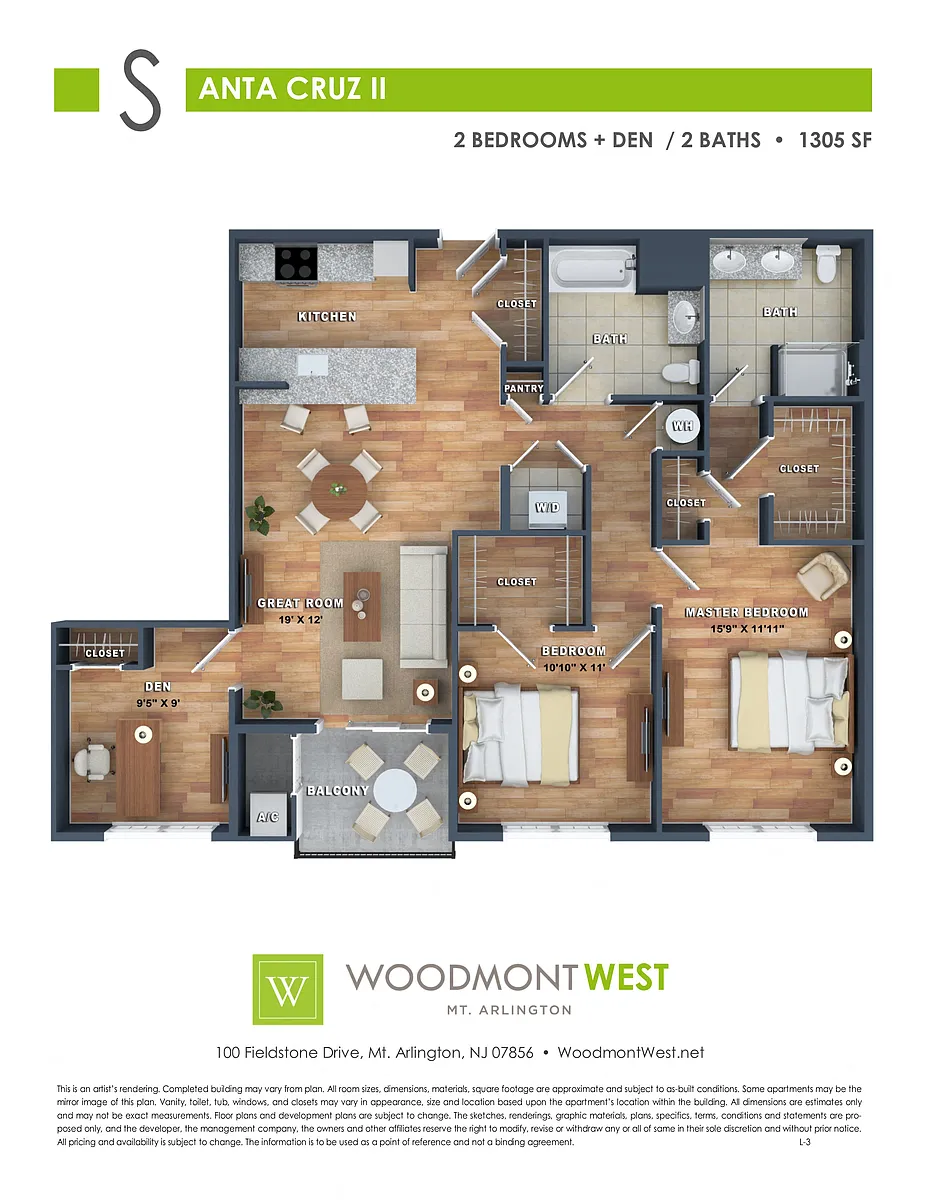 Floor plan Santa Cruz II