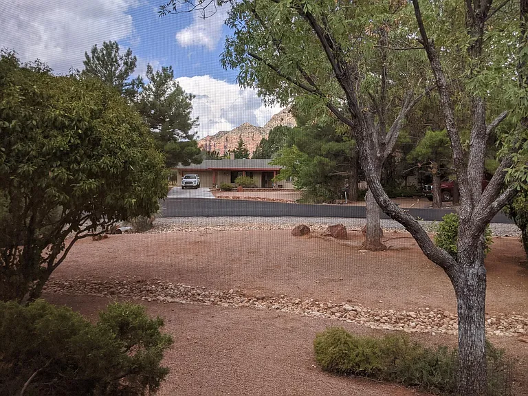 Front Yard corner lot with Thunder Mountain view