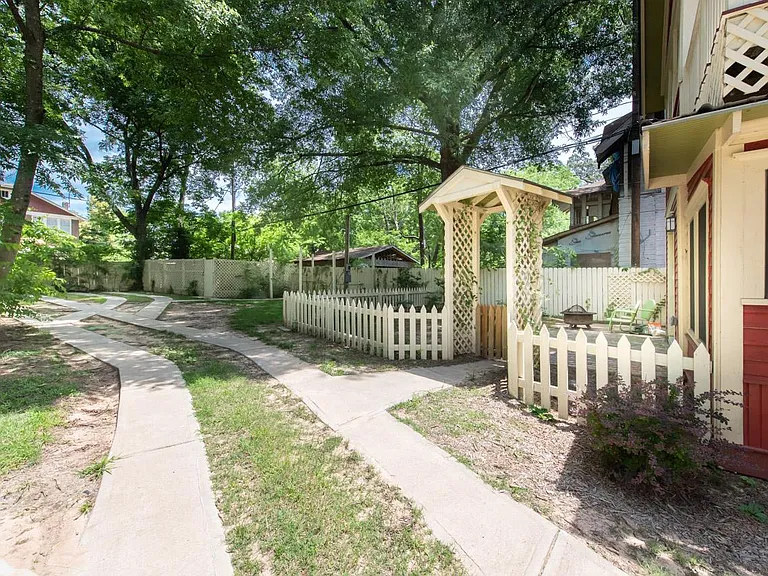 Private terrace apartment, accessed through own picket fence yard.