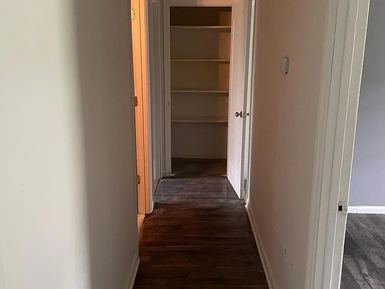 Hallway to linen closet