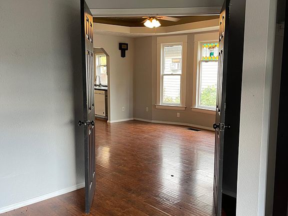 Den/office/bedroom looking toward living/dining room.