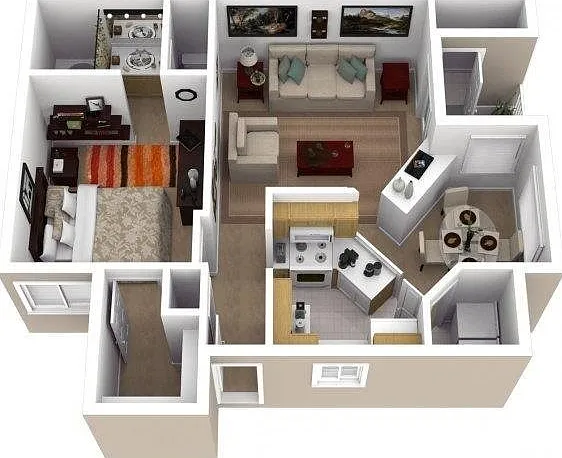 1 Bedroom 1 Bath 1 Bedroom 1 Bath