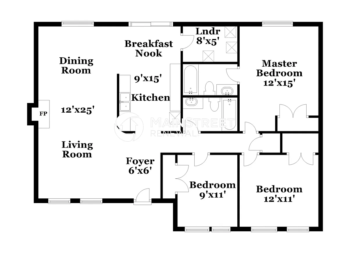 Floor Plan - 2001 Deep Forest Trl