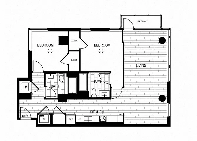 Floor plan Marine NE