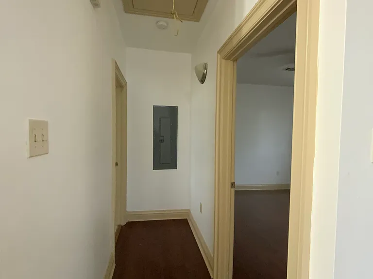Hallway...bedroom to right...bathroom to left
